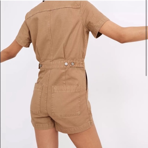 Madewell • Garment-Dyed Coverall Romper - Picture 2 of 9